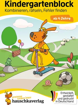 Produktbild von Kindergartenblock ab 4 Jahre - Kombinieren, rätseln, Fehler finden