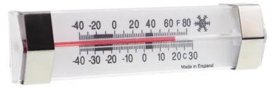 Kühlschrankthermometer analog -40 bis +30 °C, schwarz