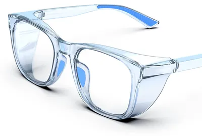 Imagen del producto de Gafas de seguridad con protección lateral, antivaho, antirrayaduras, protección UV, talla única, para trabajos