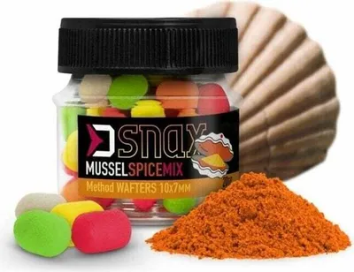 Produktbild von Delphin Mix D Snax Waft 10 x 7 mm 20 g Mussel-Pikant Dumbells