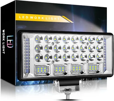 Image de Feu de travail Auto LED Combo Beam 12 24V spot flood driving yellow+white+yellow