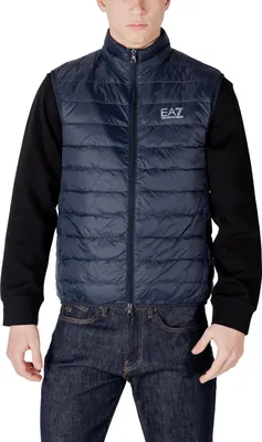 Obrázok produktu pre EA7 Ľahká vesta s logom na hrudi, modrá, veľkosť M