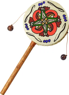 Produktbild von Schütteltrommel Handtrommel Meditation Drehtrommel Kindertrommel Trommel Spielzeug Rhythmus Klang, mittel