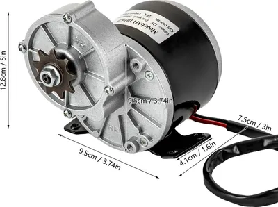 Obrázok produktu pre Komutátorový jednosmerný motor s prevodovkou – MY1016Z – výkon 250 W, 12 V – otáčky 2750 ot./min – prevodový pomer – nosnosť do 100 kg – pre elektrické bicykle a elektrické kolobežky