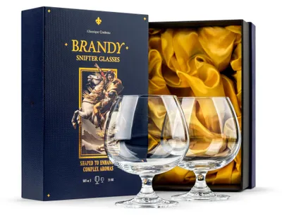Immagine prodotto di Set di 2 bicchieri grandi per Cognac, capacità 595 ml, in cristallo