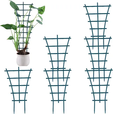 Immagine prodotto di Set di griglie di ventilazione, 6 pezzi, supporto per piante, verde, per piante da interno