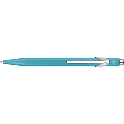 Produktbild von Caran d-Ache 849 COLORMAT-X, Clip, Clip-on-Einziehkugelschreiber, Nachfüllbar, Blau, 1 Stück(e)