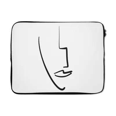 Obrázek produktu pro Pouzdro na notebook 17 palců Tvář - žena - abstraktní Brašna na notebook