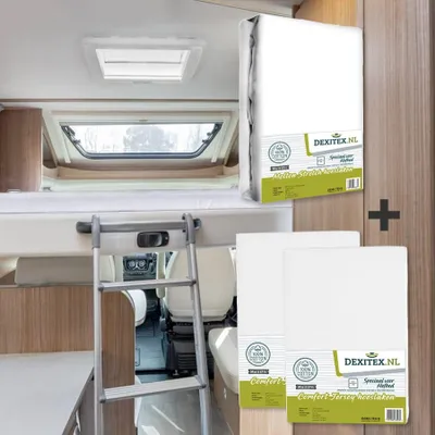 Image de Paquet textile Lifting Bed 1 Molton + 2 draps-housses Jersey - 1 Molton + 2 x Blanc - 1Molton+2xBlanc