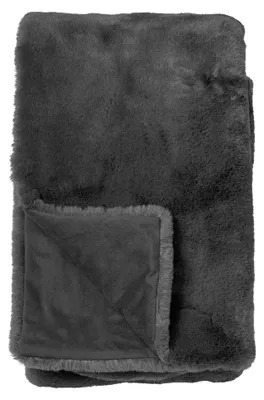 Produktbild von Dutch Decor Wohndecke Kunstfell Zinzi 140x180 cm Grau