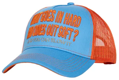 Produktbild von King Kerosin Herren Trucker Cap "what goes in hard" Sky Blue