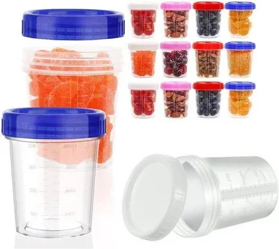 Produktbild von Plastik-Mahlzeitvorbereitungskarton mit Dosierungsverteilung 120ml - Mini - für Saucen und Gewürze