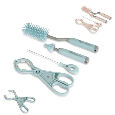 Produktbild von Cangaroo Babyflaschenreinigungsbürsten-Set 4-teilig, 2 Bürsten, Strohhalmbürste