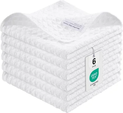 Obrázok produktu pre Moosfor utierky z mikrovlákna sada 6 savých kuchynských utierok bez žmolkov 30 x 30 cm
