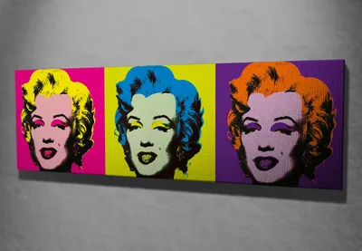 Immagine prodotto di Wallity, PC059- SYM1263, Quadro colorato, Tela, 30 x 80 cm, 100% tela