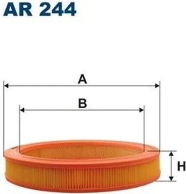 Produktbild von FILTRON Luftfilter Filtereinsatz, Höhe 51 mm, Innendurchmesser 240 mm, Außendurchmesser 298 mm