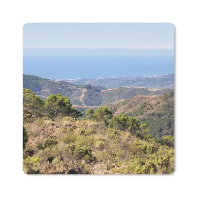 Produktbild von MuchoWow® Mauspad Mousepad Spanien - Meer - Berge 30x30 cm - Mousepads - Maus Mat - Pad - Mausunterlage - Gaming