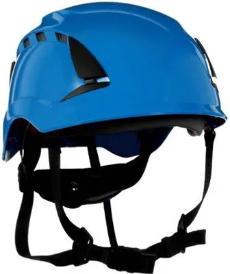 Image de 3M SecureFit X5003VE-CE Casque de protection ventilé, avec détecteur d'UV Bleu EN 397, EN 12492, EN 50365 (X5003VE-CE)