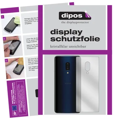 Zdjęcie produktu dla 1x Folia ochronna do Sharp Aquos Zero 2 Backside Clear Screen Protector Film Display Protection dipos
