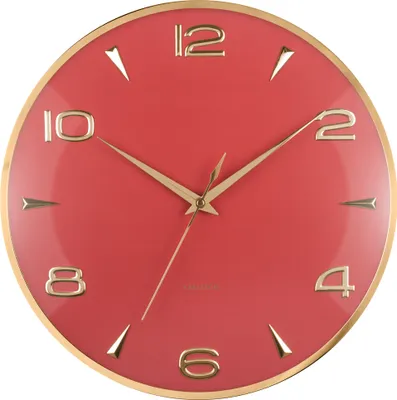 Produktbild von Karlsson – Wanduhr Sienna Glow – Roter Ocker – Ø40,6 cm
