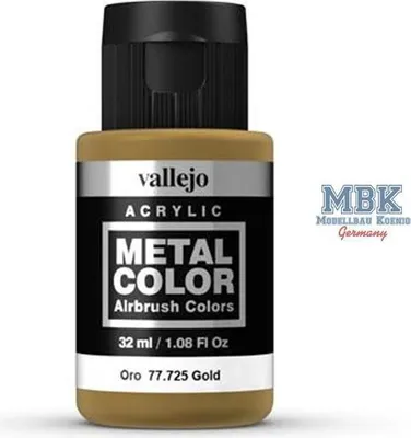 Productafbeelding van Vallejo 77.725, goud, acrylverf, vloeistof, 32 ml, 1 stuk