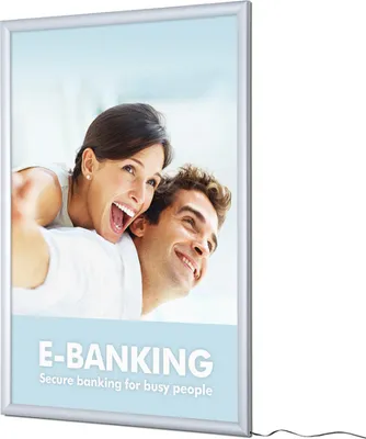 Produktbild von Showdown Displays LED-Leuchtrahmen 70 x 100 cm