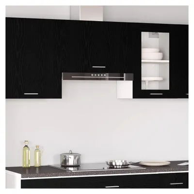 Produktbild von Hängeschrank in Schwarz-Eiche - 60x31x60 cm