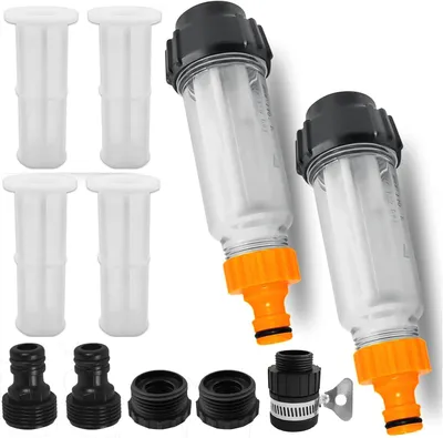 Obrázek produktu pro Sada pro zahradní hadice s filtrem na vodu, 2 kusy předfiltru o průměru 3/4 palce, zahradní čerpadlo, vysokotlaký čistič