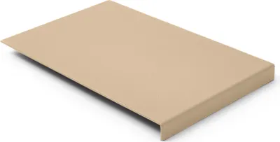 Produktbild von Mauspad Echtes Leder Beige cm 20x32 - Mousepad Struktur aus Stahl mit Kantenschutz - Hergestellt in Italien