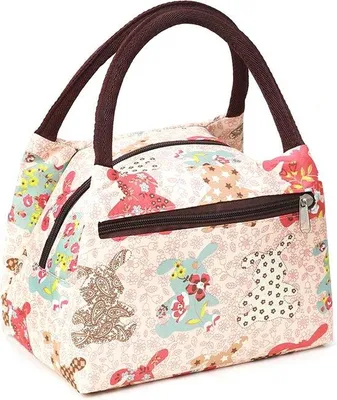 Immagine prodotto di Borsa da picnic leggera da donna - Rosa - Borsa da viaggio - Borsa da spiaggia - Borsa impermeabile - PORRASSO Portable Tote Bag