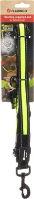 Produktbild von Flamingo Joggingleine Flitzy, verstellbar, 105-175 cm, stoßdämpfend, schwarz/gelb