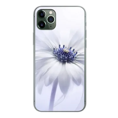 Produktbild von MuchoWow® Handyhülle Schutzhülle Hülle für iPhone 11 Pro Max Blume - Abstrakt - Weiß Silikon Softcase Handy Hülle - Schutz
