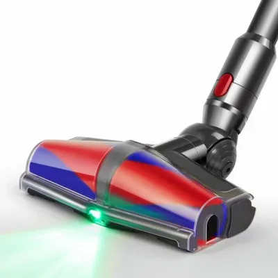 Produktbild von Bürste für Dyson V7,V8,V10,V11,V15 Staubsauger Elektrobürste mit Doppelroller, Anti-Haar-Tangle-Roller, Laser-LED für Hartboden und KurzflorigeTepp