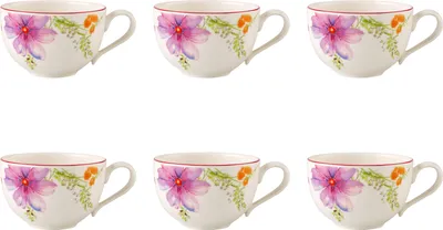 Produktbild von Villeroy & Boch Mariefleur Basic 6er Set Kaffeetassen für 150ml aus Porzellan