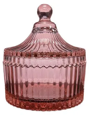 Produktbild von Kerzenglas K10 002 - Rosa, 200 ml, mit Deckel, 1 Stk.