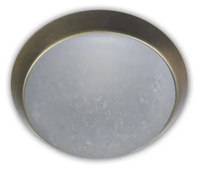 Deckenleuchte Altmessing LED Pergament 35x35x12 cm