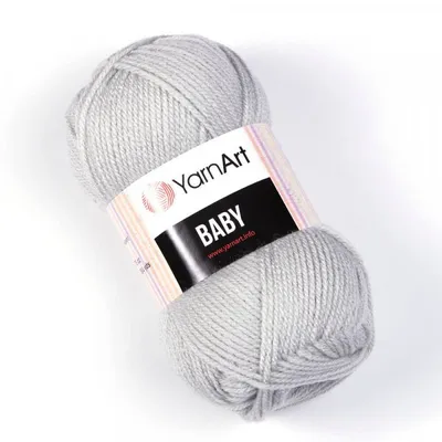 Obrázek produktu pro Yarn Art Baby 855 Light Grey Pletací příze