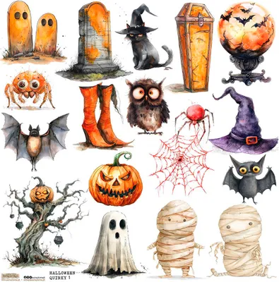 Immagine prodotto di AUFKLEBER - ScrapLove - Halloween Quirky 1
