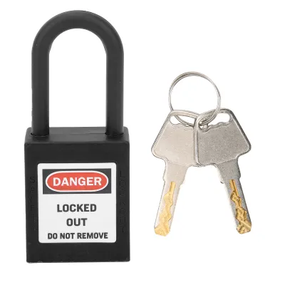 Obrázek produktu pro 38 mm lockout tagout zámek, izolovaný nylonový bezpečnostní visací zámek s klíčem, odolný proti korozi