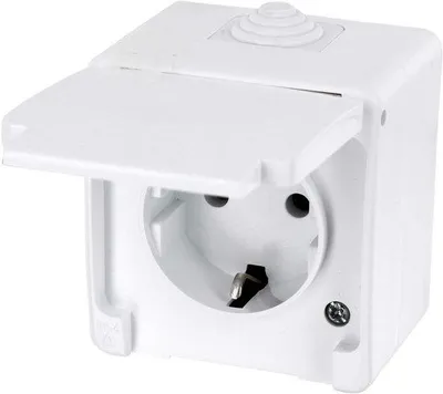 Produktbild von Famanu Wandsteckdose für Außenbereich - IP54 wasserdicht, 250V, 16A