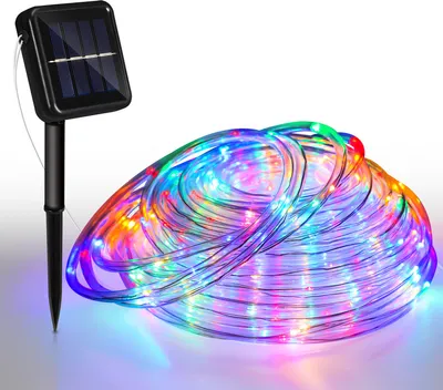 Produktbild von TolleTour Solar Lichtschlauch LED Lichterschlauch Lichterkette Außen Lichternetz RGB 30M