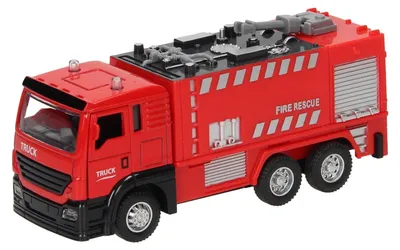 Obrázok produktu pre Obojstranné hasičské auto s červeným svetlom a zvukom
