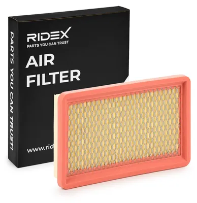 Produktbild von Luftfilter RIDEX 8A0344 für MAZDA MX-5 I (NA) Filtereinsatz Rechteckig