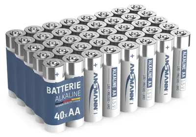Produktbild von ANSMANN Batterien AA 40 Stück, Alkaline Mignon Batterie, für Lichterkette uvm.