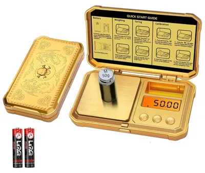 Produktbild von Mg Waage 50 g / 0,01 g, Digitale Taschenwaage Mit Kalibriergewicht, Für Pulver Schmuck Medizin