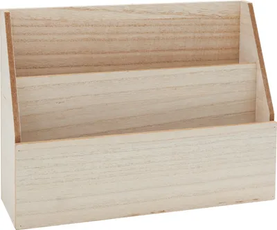 Produktbild von VBS Schreibtisch Organizer Mail 27.5x8.5x20 cm Büroablage Holz Aufbewahrungssystem