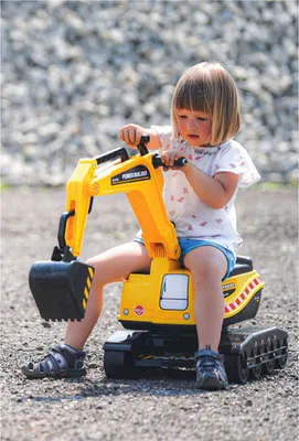 Produktbild von Falk Sitzbagger mit Rädern beweglicher Baggerarm Kinder Sandspielzeug