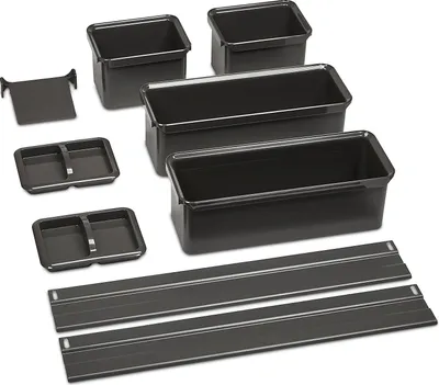 Produktbild von Kesseböhmer YouboXx-Set 3 Organisationssystem anthrazit für Apothekerauszug DISPENSA, DISPENSA Swing, DISPENSA junior Einteilungssystem