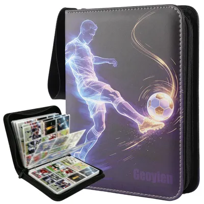 Image de Album pour cartes de football, 50 pages, dimensions 6,7 x 9,1 cm, album de collection pour cartes