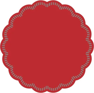 Produktbild von Tissue Deckchen in Rot, Ø 90 mm, 250 Stück - Mank
